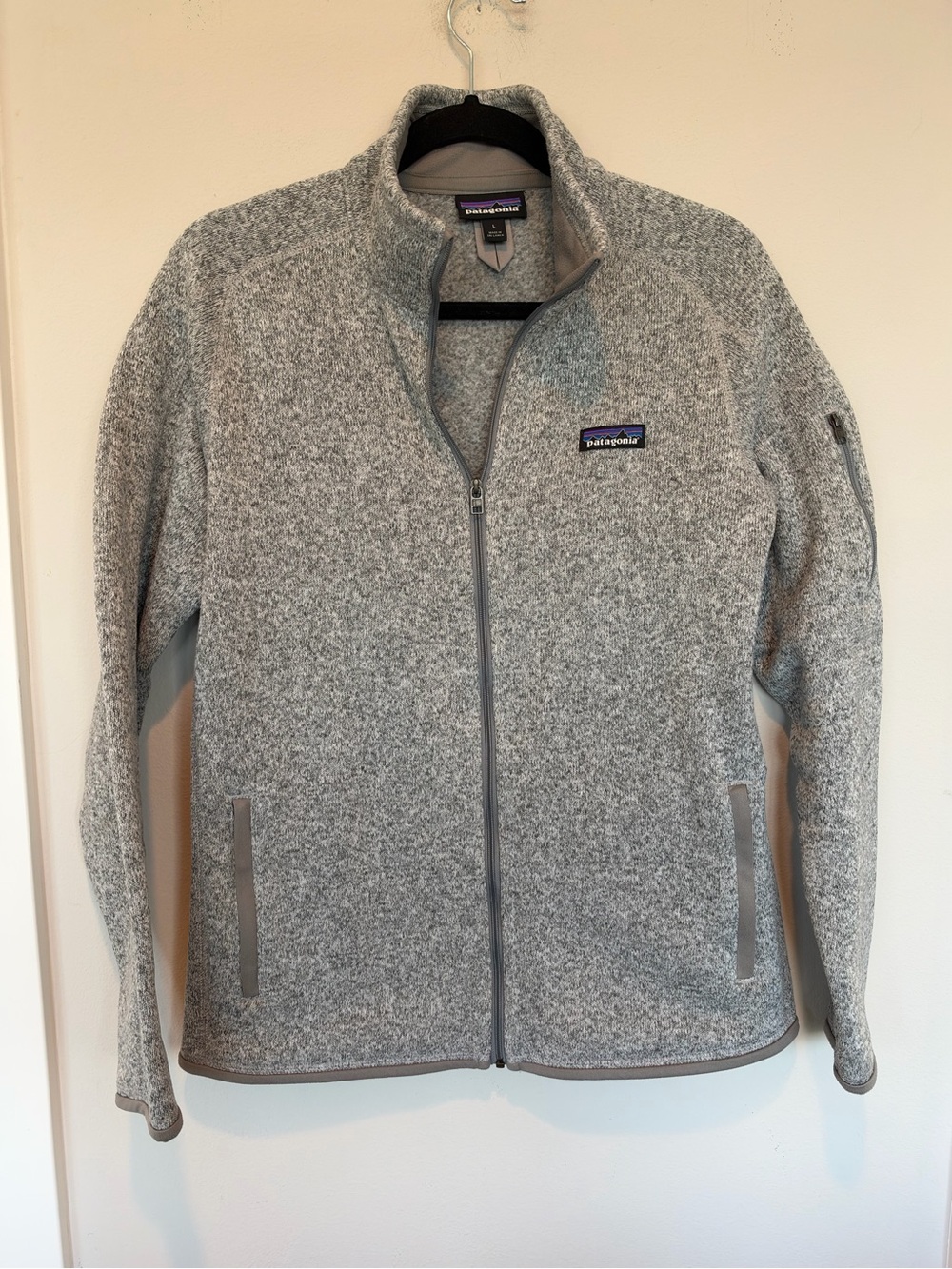 Patagonia Light Heather Gray Women's Full-Zip Sweater Fleece Jacket